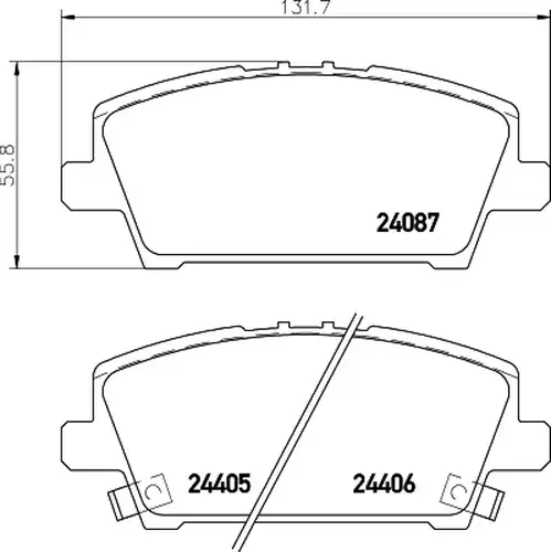 накладки HELLA PAGID 8DB 355 006-911