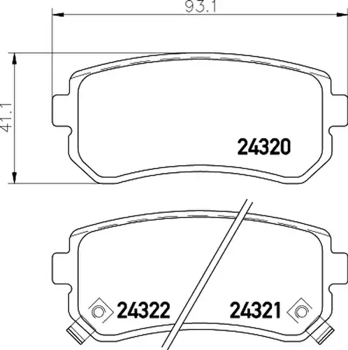 накладки HELLA PAGID 8DB 355 006-961