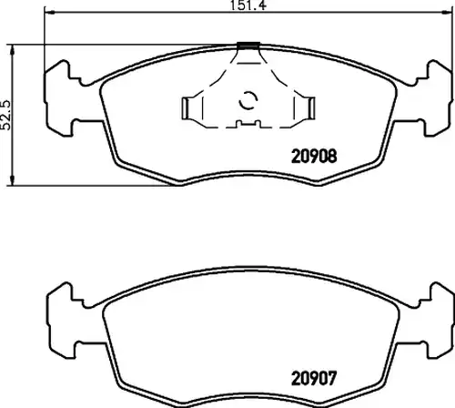 накладки HELLA PAGID 8DB 355 007-331