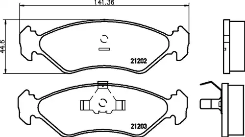 накладки HELLA PAGID 8DB 355 007-391