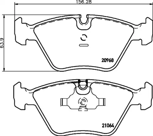 накладки HELLA PAGID 8DB 355 007-411