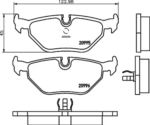 накладки HELLA PAGID 8DB 355 007-421