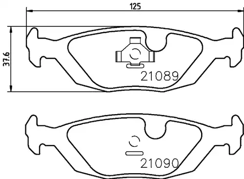 накладки HELLA PAGID 8DB 355 007-521