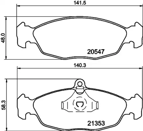 накладки HELLA PAGID 8DB 355 007-531