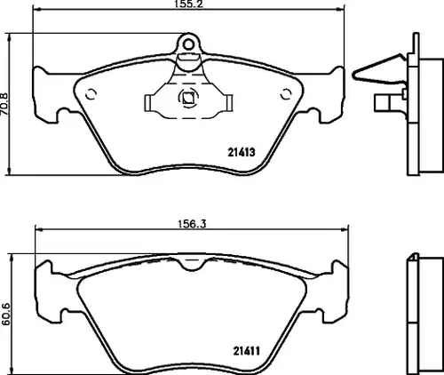 накладки HELLA PAGID 8DB 355 007-731