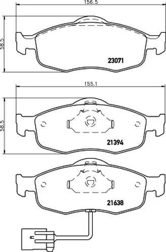 накладки HELLA PAGID 8DB 355 007-751