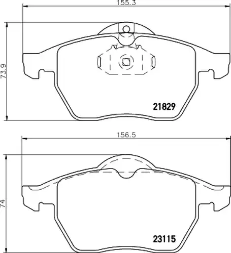 накладки HELLA PAGID 8DB 355 007-771