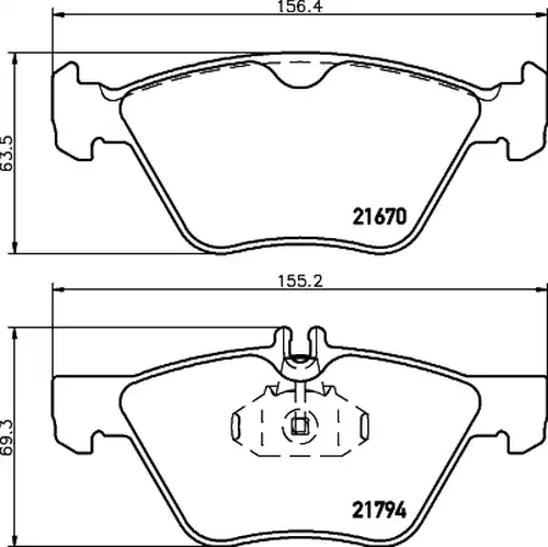 накладки HELLA PAGID 8DB 355 007-861