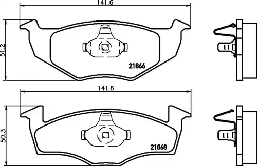 накладки HELLA PAGID 8DB 355 007-891