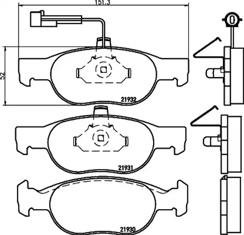 накладки HELLA PAGID 8DB 355 007-921