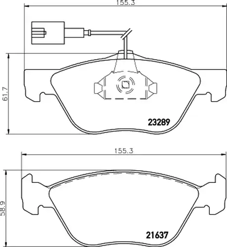 накладки HELLA PAGID 8DB 355 007-931