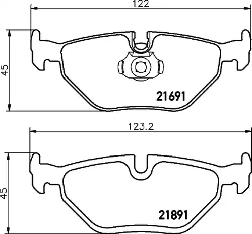 накладки HELLA PAGID 8DB 355 007-981