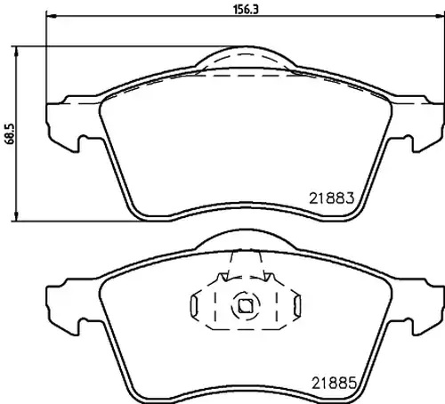 накладки HELLA PAGID 8DB 355 008-011