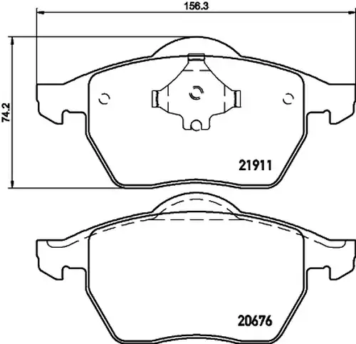 накладки HELLA PAGID 8DB 355 008-021