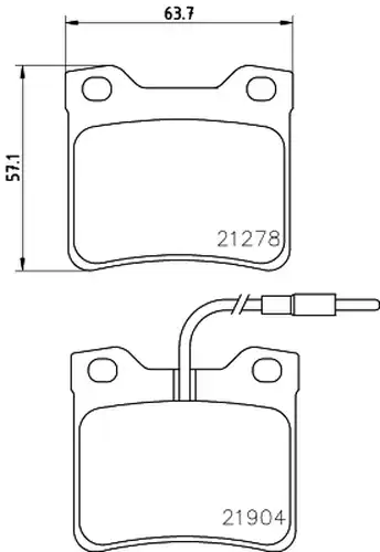 накладки HELLA PAGID 8DB 355 008-171