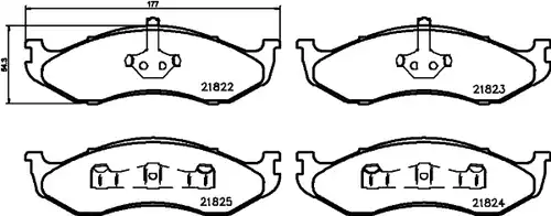 накладки HELLA PAGID 8DB 355 008-231