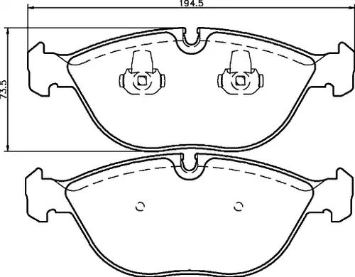 накладки HELLA PAGID 8DB 355 008-261