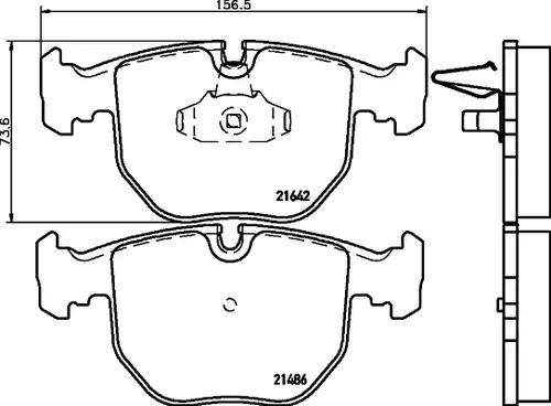 накладки HELLA PAGID 8DB 355 008-281