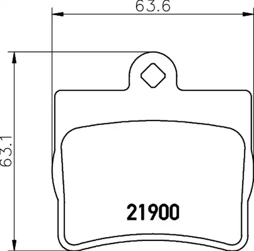 накладки HELLA PAGID 8DB 355 008-311