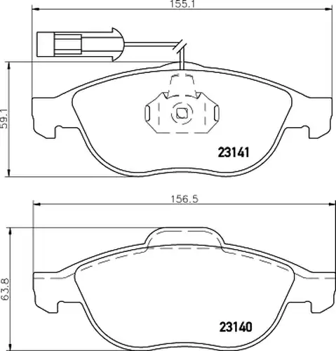 накладки HELLA PAGID 8DB 355 008-421