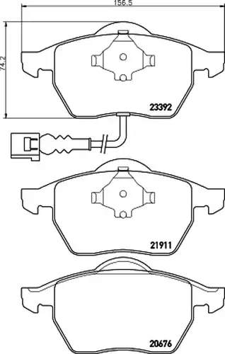 накладки HELLA PAGID 8DB 355 008-471