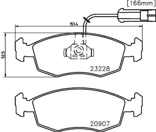 накладки HELLA PAGID 8DB 355 008-521