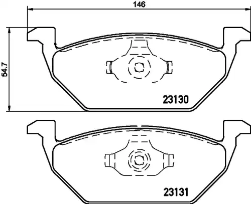 накладки HELLA PAGID 8DB 355 008-591