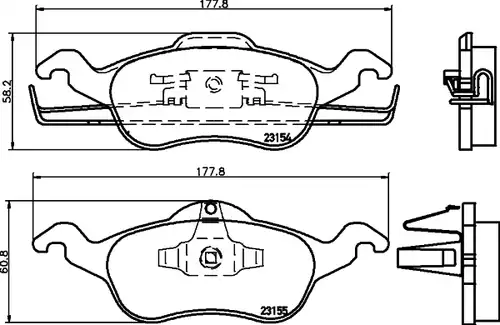 накладки HELLA PAGID 8DB 355 008-621