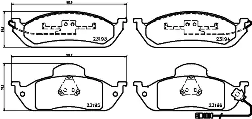 накладки HELLA PAGID 8DB 355 008-661