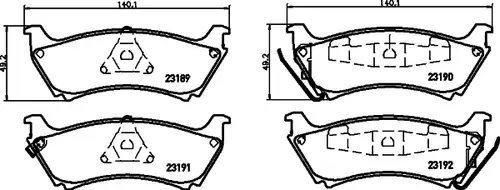 накладки HELLA PAGID 8DB 355 008-671