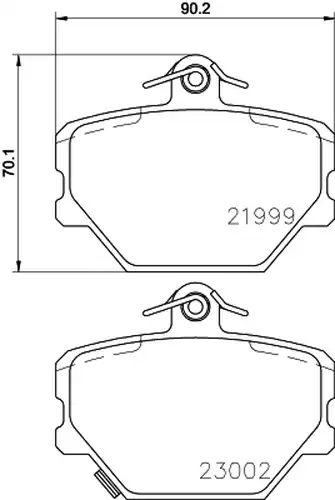 накладки HELLA PAGID 8DB 355 008-721