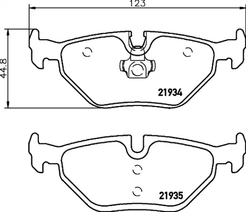 накладки HELLA PAGID 8DB 355 008-761