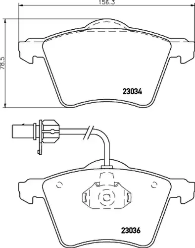 накладки HELLA PAGID 8DB 355 008-771