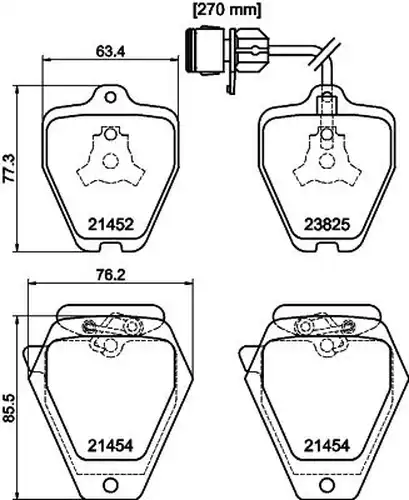 накладки HELLA PAGID 8DB 355 008-781