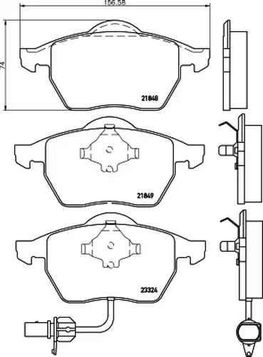 накладки HELLA PAGID 8DB 355 008-911