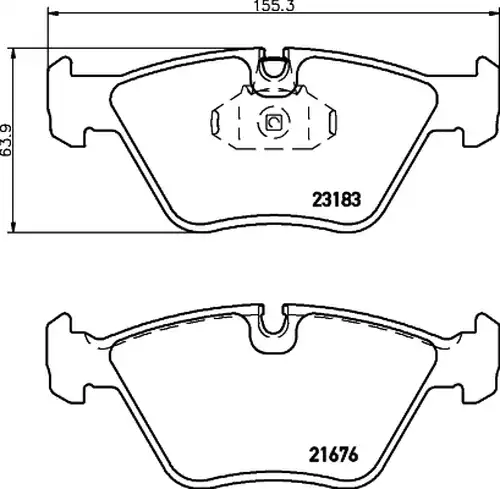 накладки HELLA PAGID 8DB 355 009-001