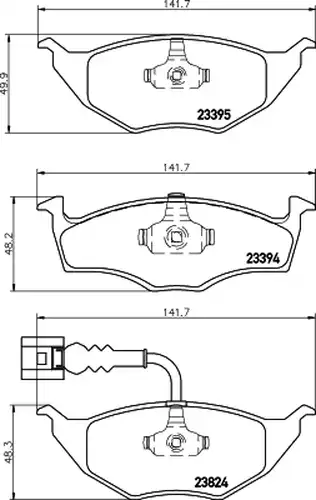 накладки HELLA PAGID 8DB 355 009-021