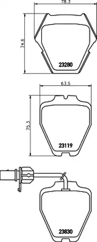 накладки HELLA PAGID 8DB 355 009-031