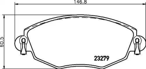 накладки HELLA PAGID 8DB 355 009-071