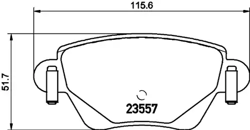 накладки HELLA PAGID 8DB 355 009-081