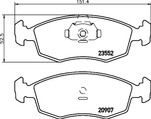 накладки HELLA PAGID 8DB 355 009-131