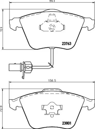 накладки HELLA PAGID 8DB 355 009-201