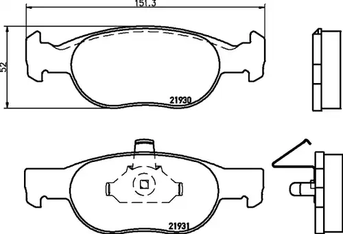 накладки HELLA PAGID 8DB 355 009-231