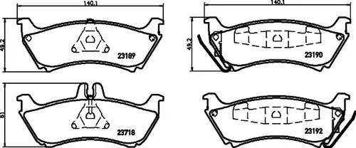 накладки HELLA PAGID 8DB 355 009-241