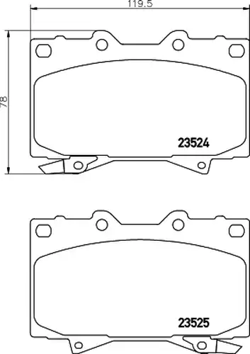 накладки HELLA PAGID 8DB 355 009-371