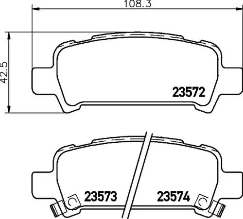 накладки HELLA PAGID 8DB 355 009-401