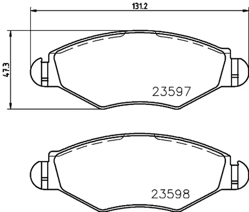 накладки HELLA PAGID 8DB 355 009-411