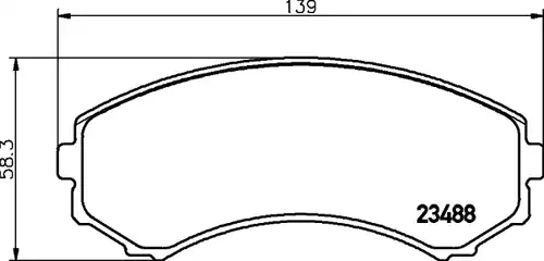 накладки HELLA PAGID 8DB 355 009-461