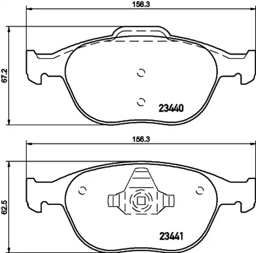 накладки HELLA PAGID 8DB 355 009-561