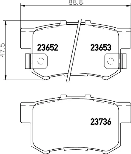 накладки HELLA PAGID 8DB 355 009-581